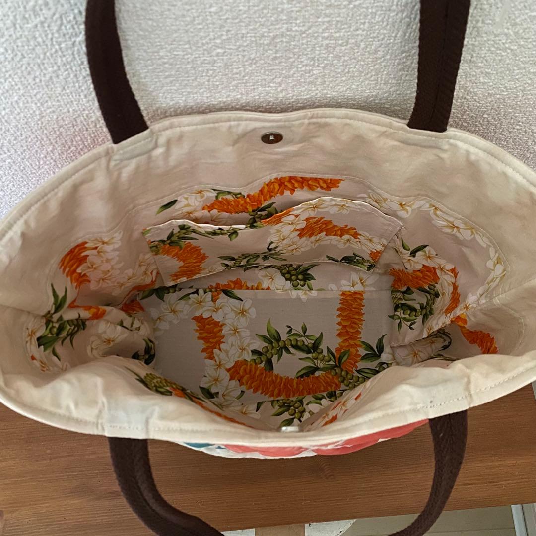 ハワイアンキルト◆トートバッグ◆ハイビスカス◆ハンドメイド