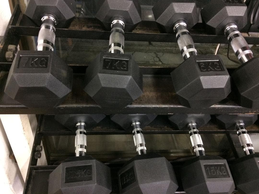 半額処分　ヘックスダンベル 22.5㎏×2個