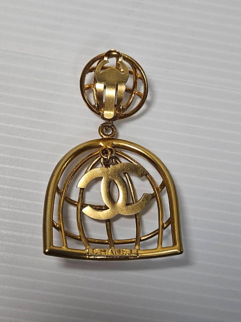 CHANEL シャネル　激レア　鳥かご　イヤリング　片耳 14110