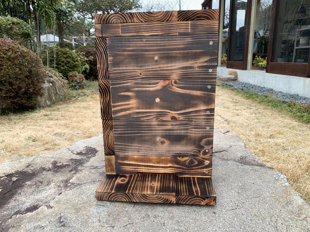 日本蜜蜂重箱式巣箱３段【巣落下防止ワイヤー着脱式】完成品 送料込