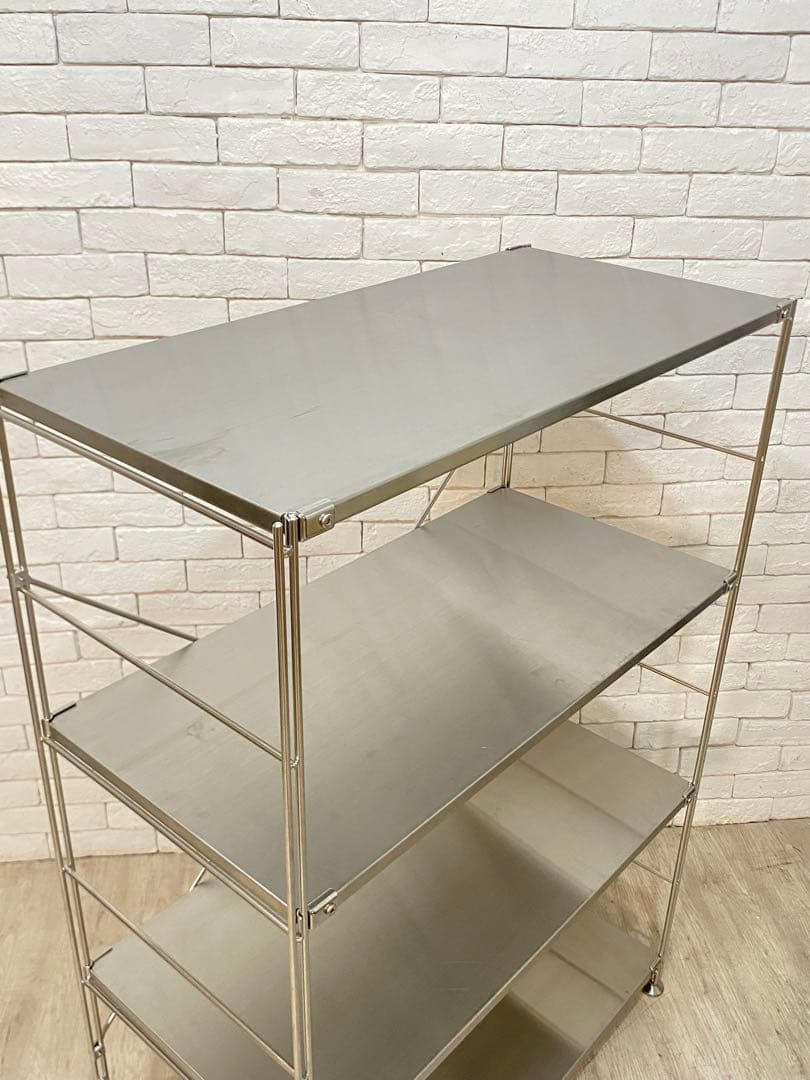 【東京都内23区配送無料】無印　ステンレスユニット　メタルラック　棚　陳列　収納