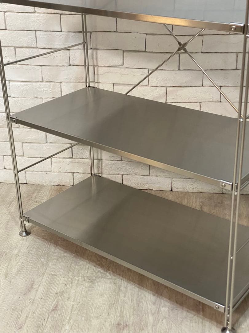 【東京都内23区配送無料】無印　ステンレスユニット　メタルラック　棚　陳列　収納