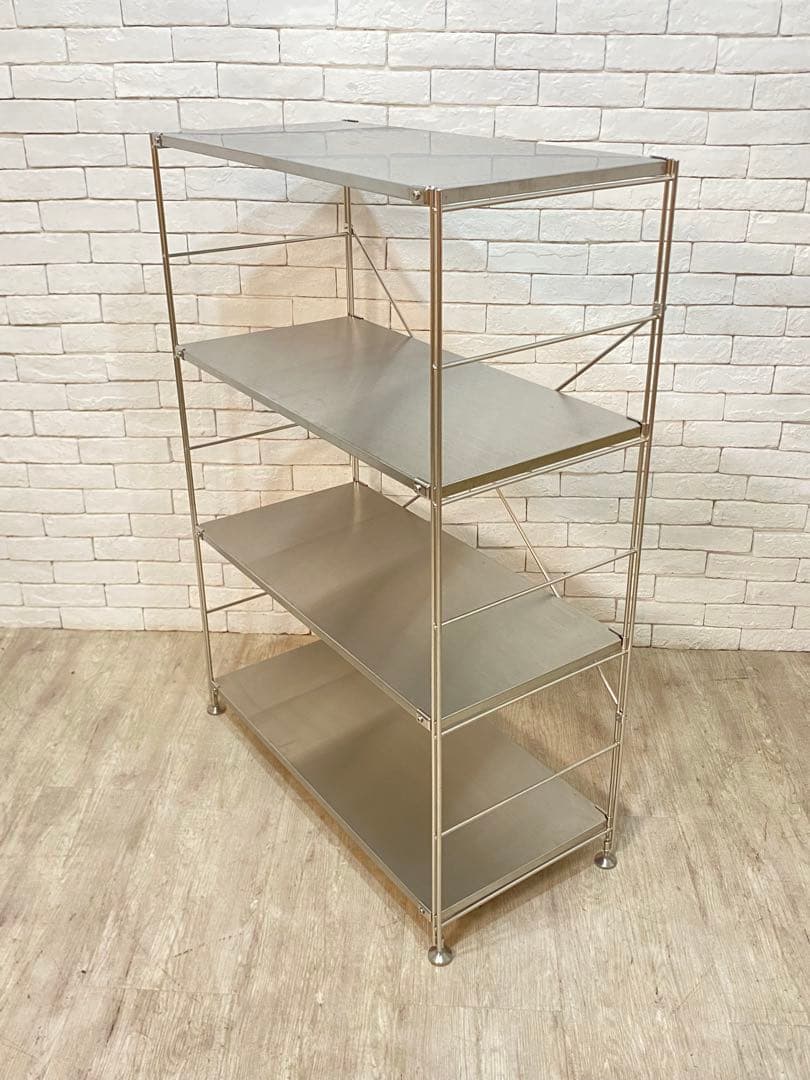 【東京都内23区配送無料】無印　ステンレスユニット　メタルラック　棚　陳列　収納