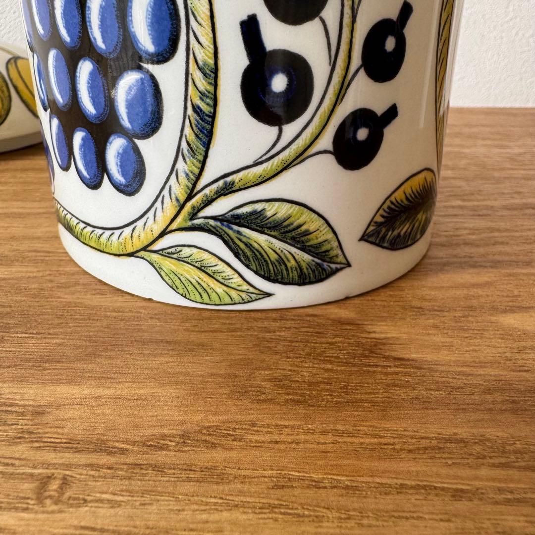 アラビア　ヴィンテージ　初期オールドパラティッシ　ビオラロゴ　キャニスタージャー