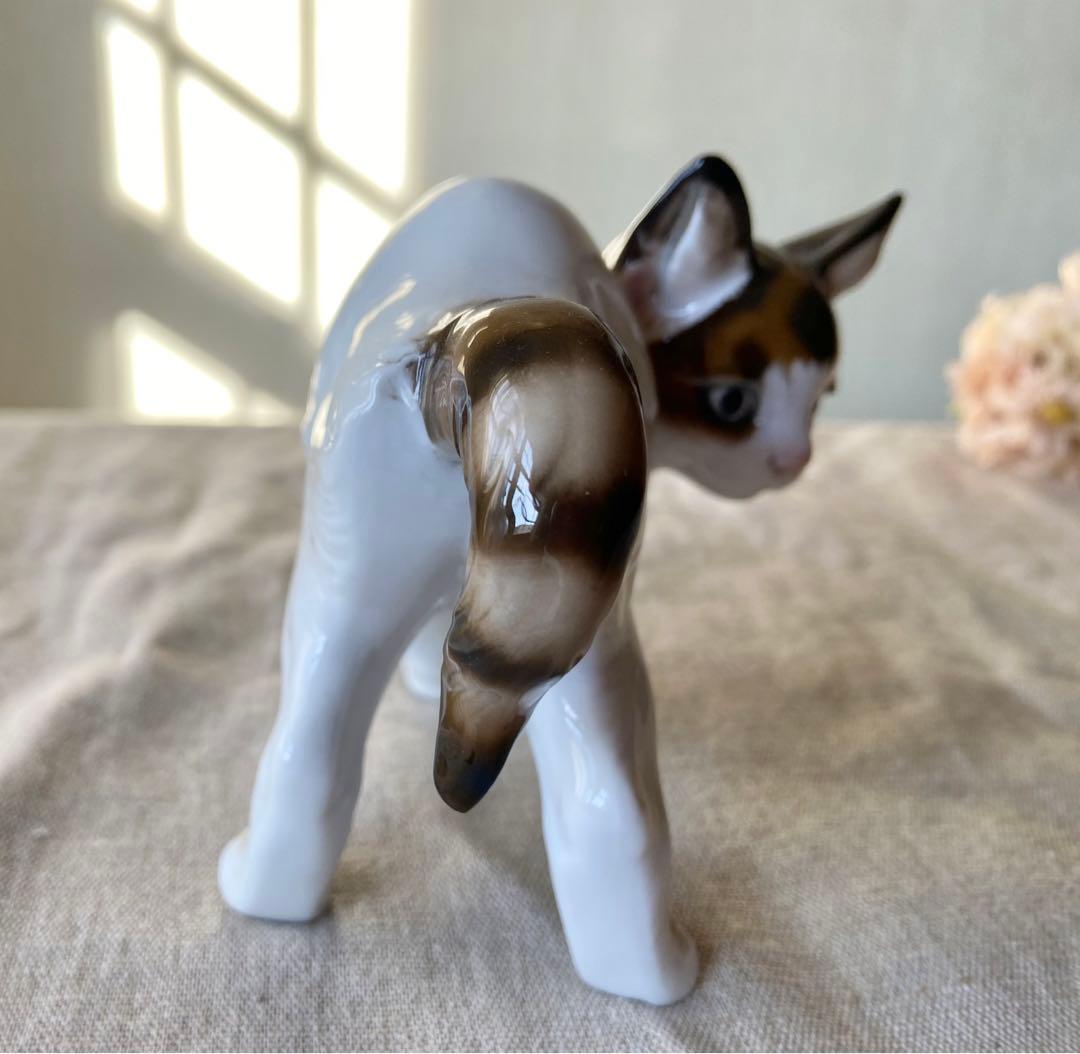 完品　美品　ローゼンタール　振り返る猫のフィギリン　ドイツ　ヴィンテージ
