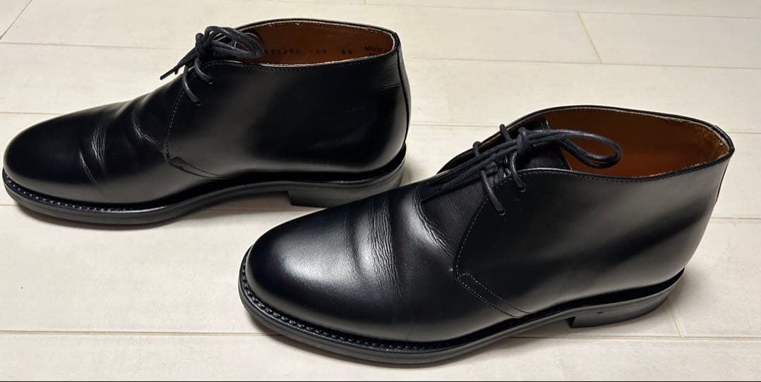 美品★Berwick バーヴィク★チャッカブーツ 6.5★黒★ブラック