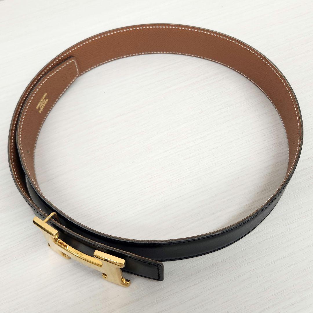 エルメス HERMES Hベルト サイズ70 〇Z刻印 ブラック 中古
