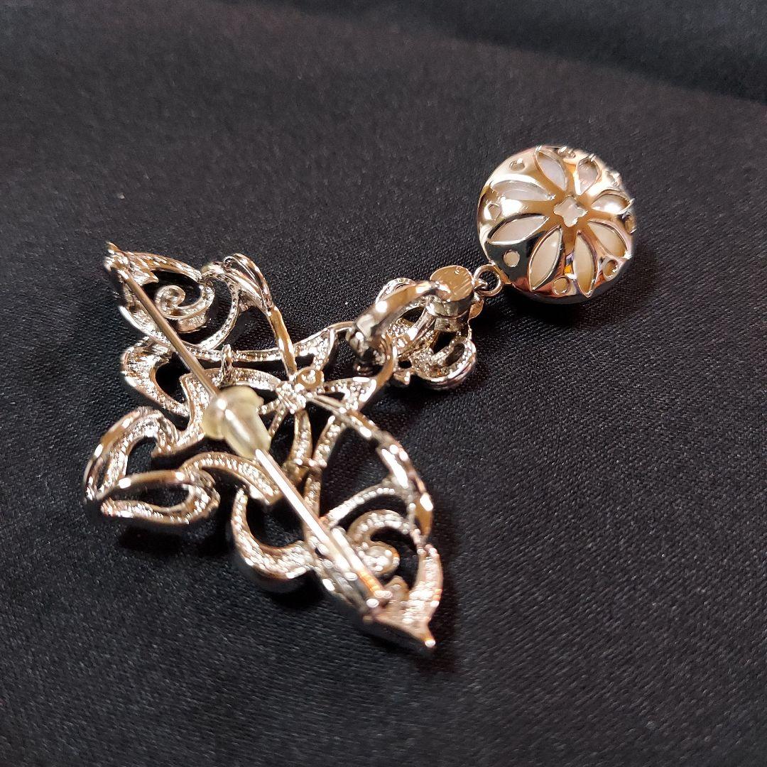 新品未使用　タサキ　マベ養殖真珠 約14mm　ブローチ&ペンダントトップ