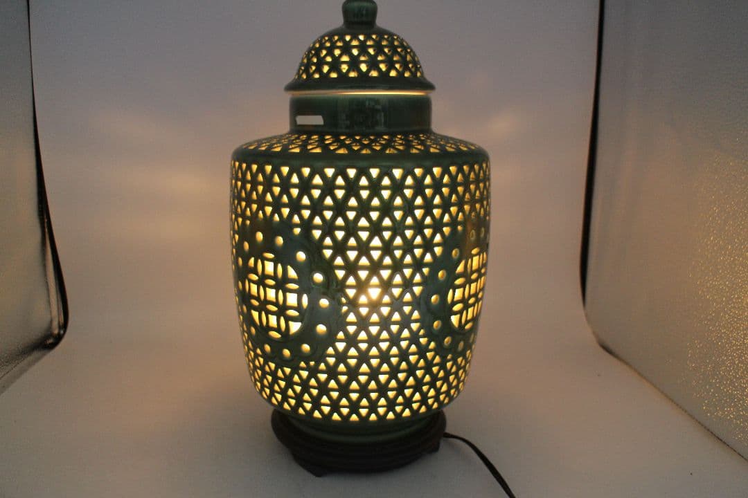 お安くしますので価格交渉して下さい#美濃蔵★超激レア★陶器スタンドランプ★