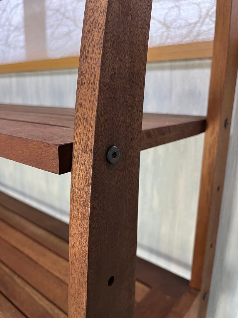 【フォレストバレー】アンティーク　無垢材5段オープンシェルフ