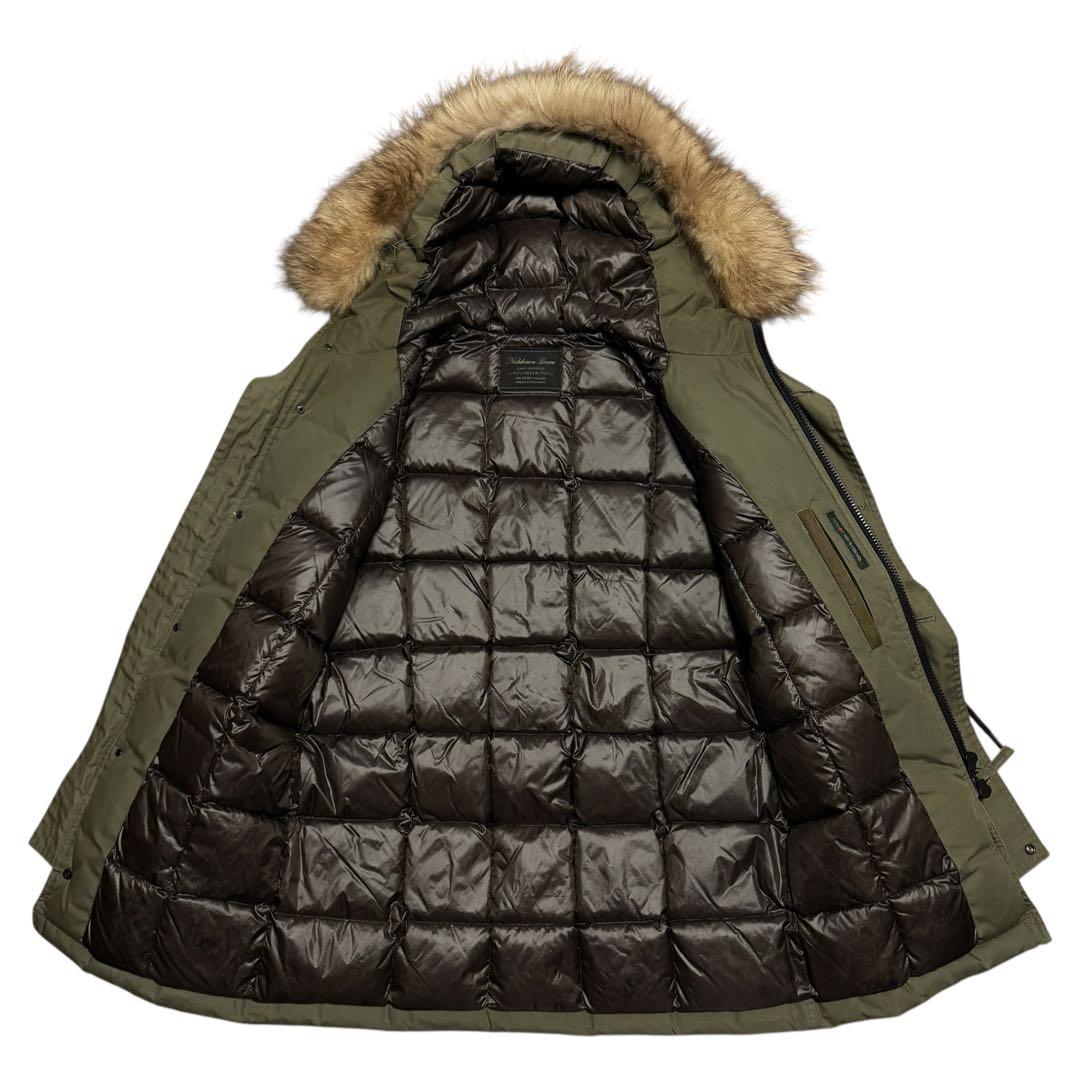 西川×nano・universe 西川ダウンナイロンN-3B カーキグリーン M