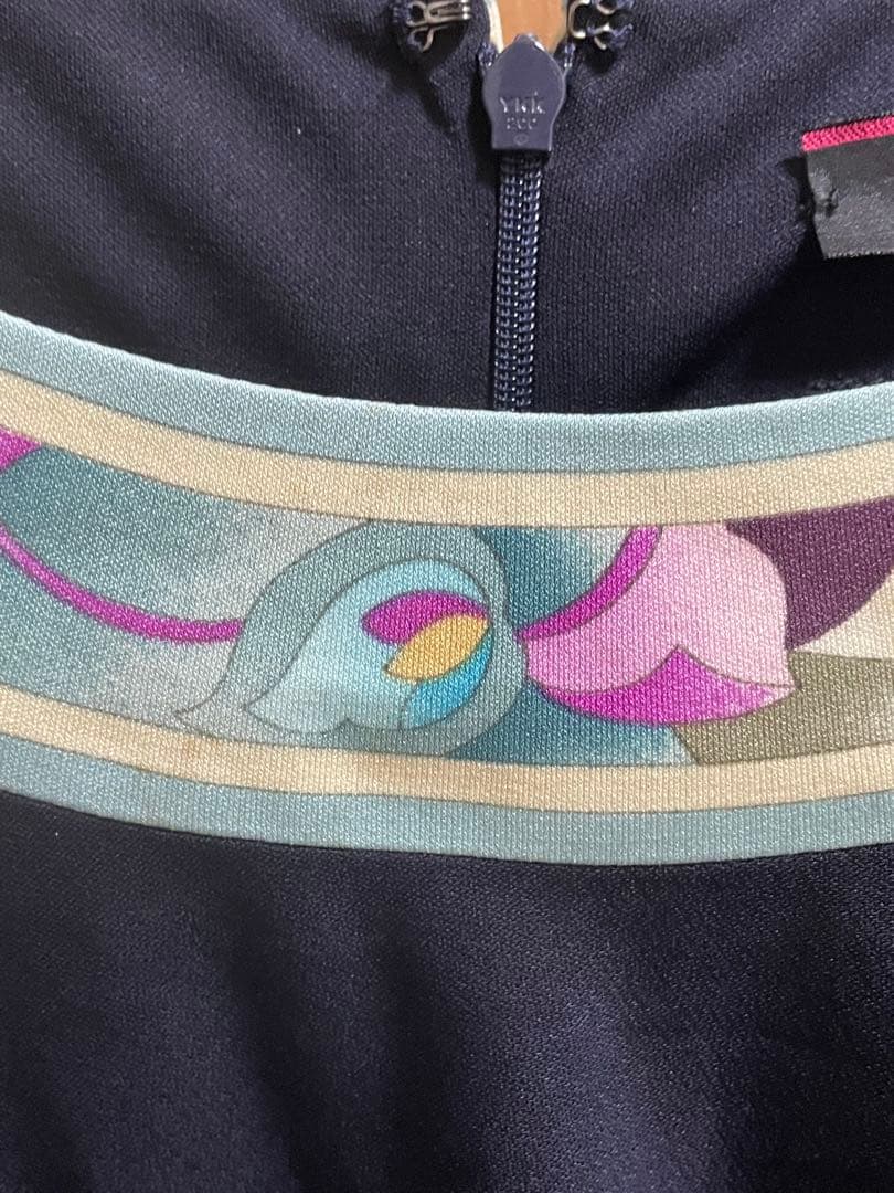 LEONARDレオナール　ワンピース　濃紺　カンカン