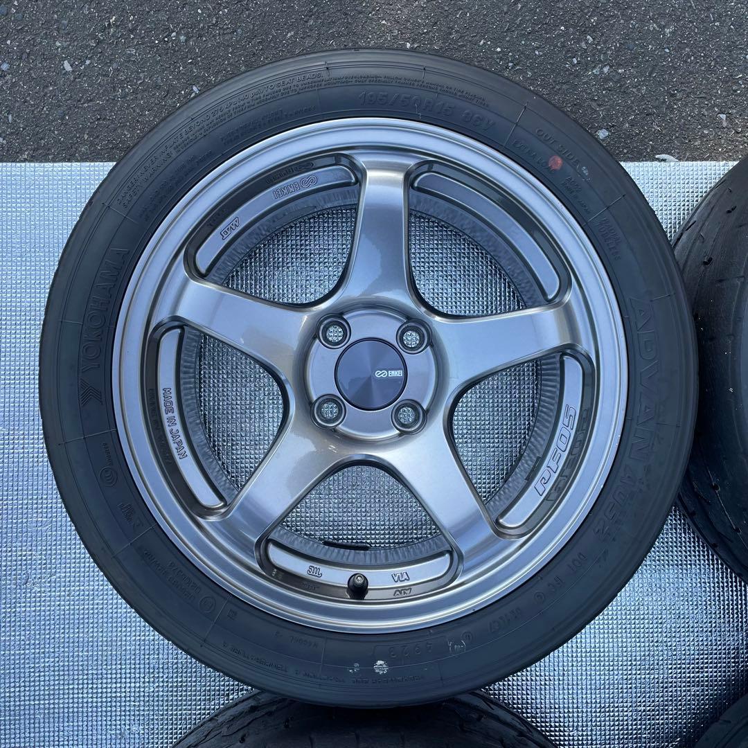 ENKEI PF05 15インチ8j+25 PCD100 4H A052セット