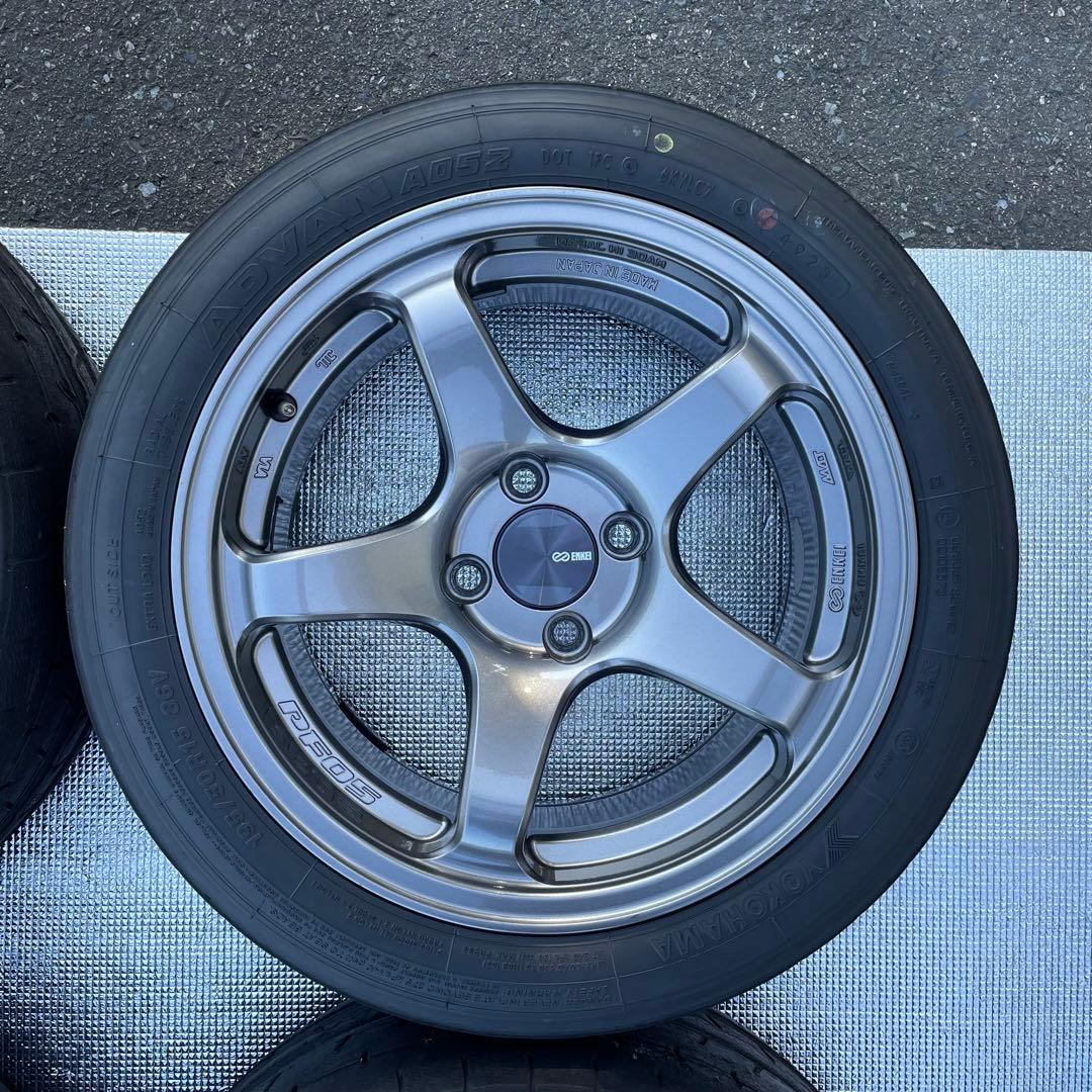 ENKEI PF05 15インチ8j+25 PCD100 4H A052セット
