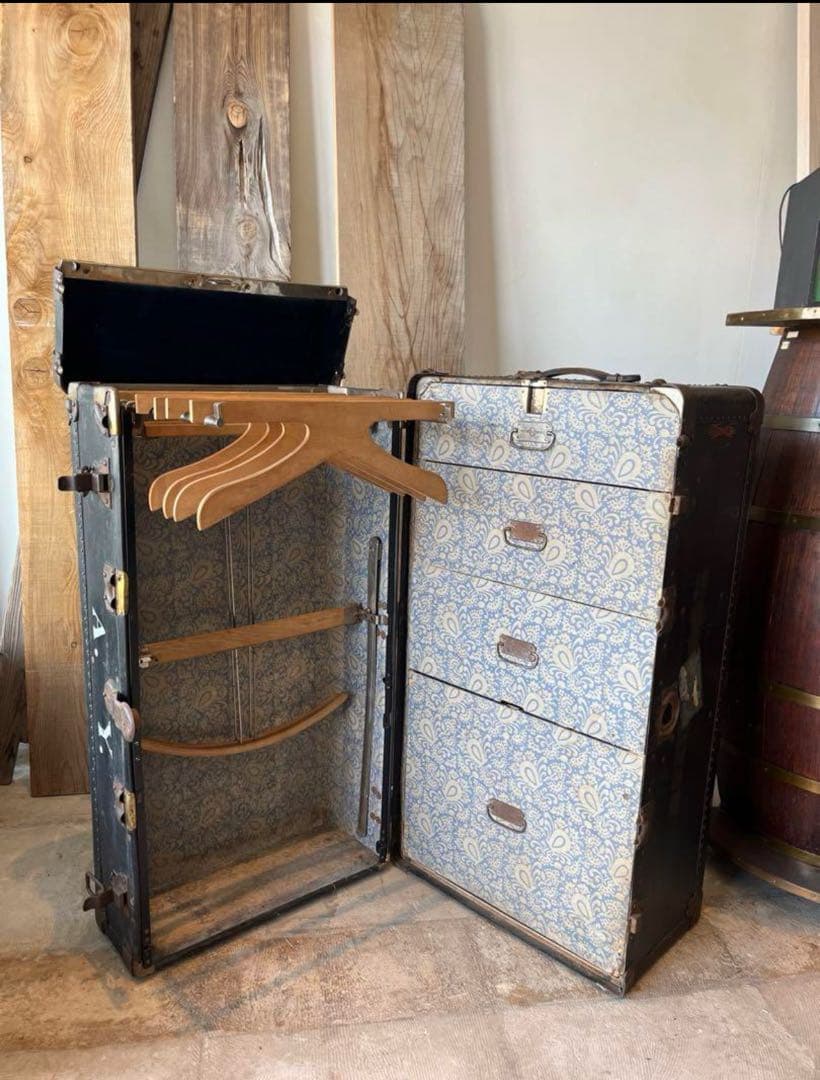 アンティークトランク　ヴィンテージ　ワードローブ　船舶トランク　HARTMANN