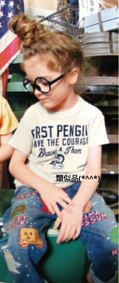 未使用★デニム&ダンガリー02 ペンギンワッペン ゴートゥーハリウッド FITH