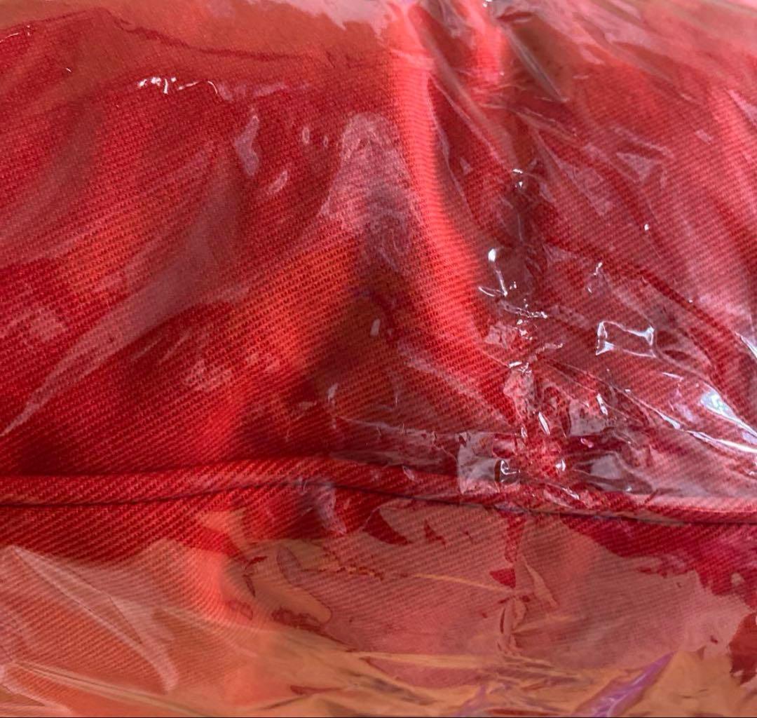 新品未使用　高級　レトロ　クッションカバー　ラルフローレン　赤