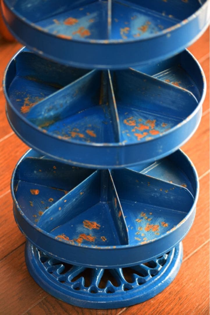 回転式ラック アイアン シャビー インダストリアル 工業 ヨーロッパ ビンテージ