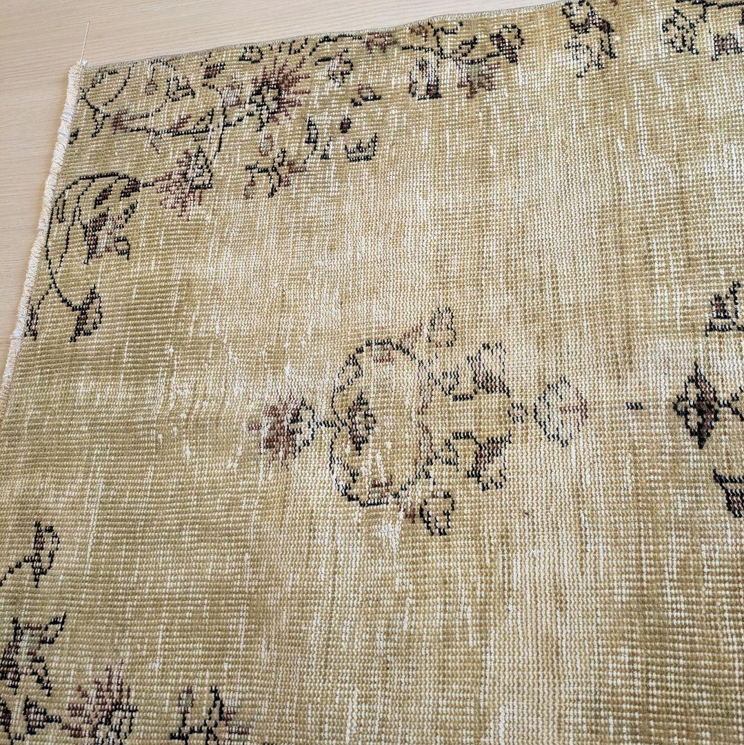 95×182 ヴィンテージマスタード　シノワズリ柄