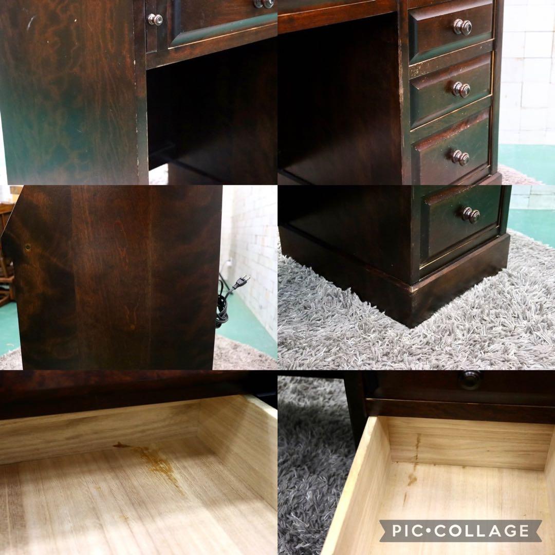 GMGT39○北海道民芸家具 ライティングビューロー デスク 学習机 勉強机 樺