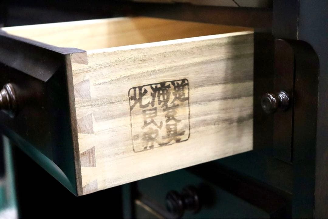 GMGT39○北海道民芸家具 ライティングビューロー デスク 学習机 勉強机 樺