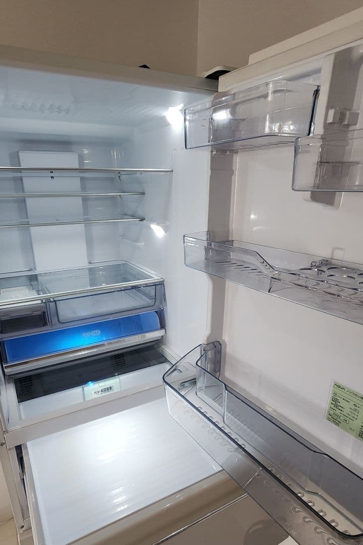 AQUA 冷蔵庫 ホワイトAQR-VZ43ML 430L 送料無料