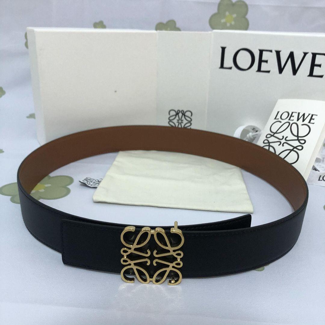 ロエベ　リバーシブル アナグラム ベルト