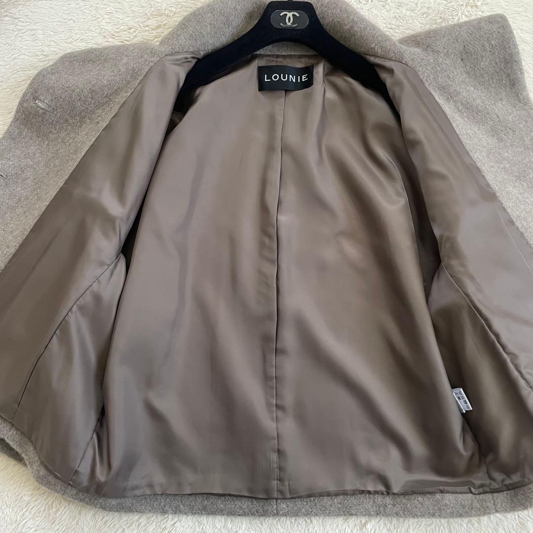 極美品　23AW ルーニィ　スタンドカラードルマンコート ショートコートポンチョ