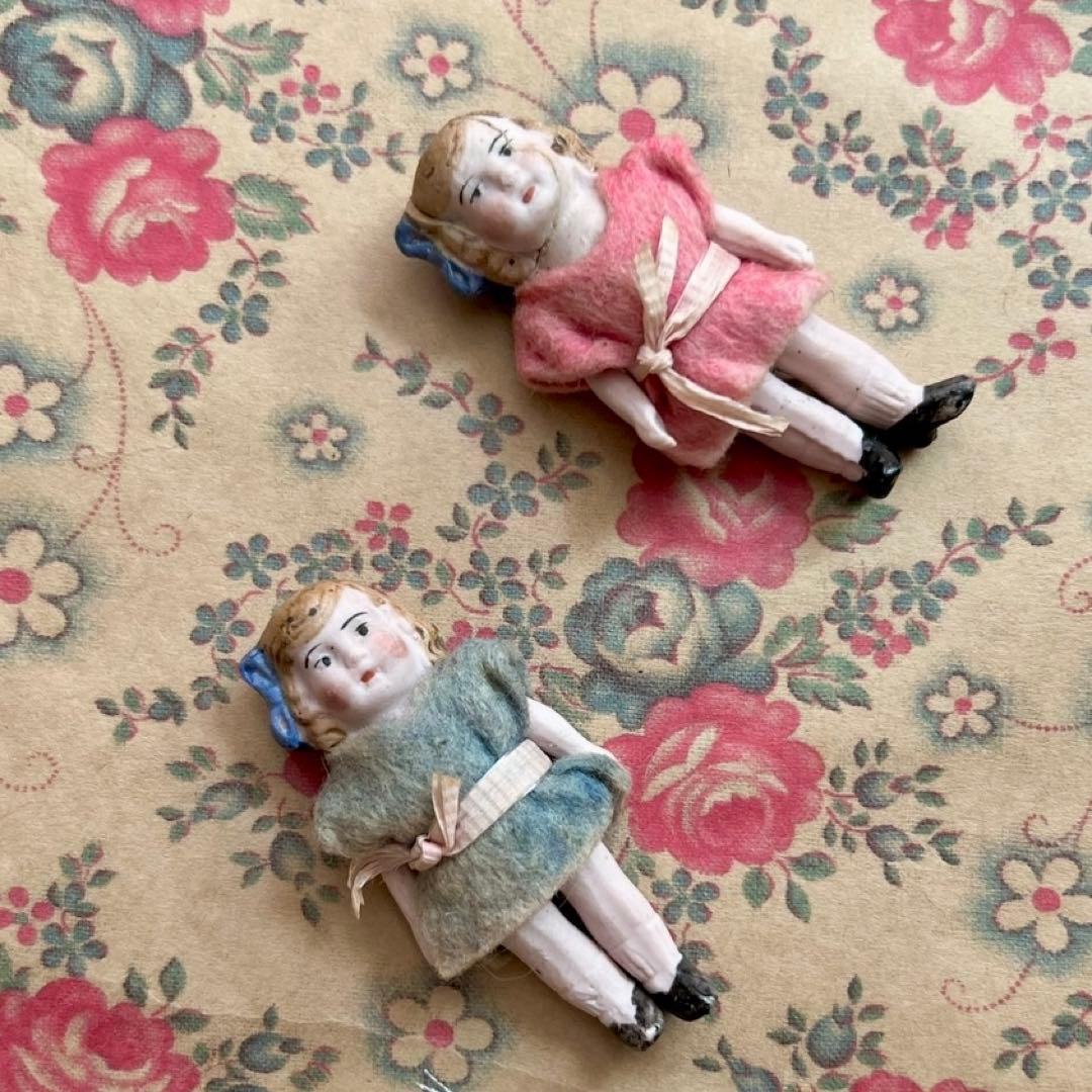 Xmas限定価格！アンティーク　ビスクドール　双子　フランス　2体セット