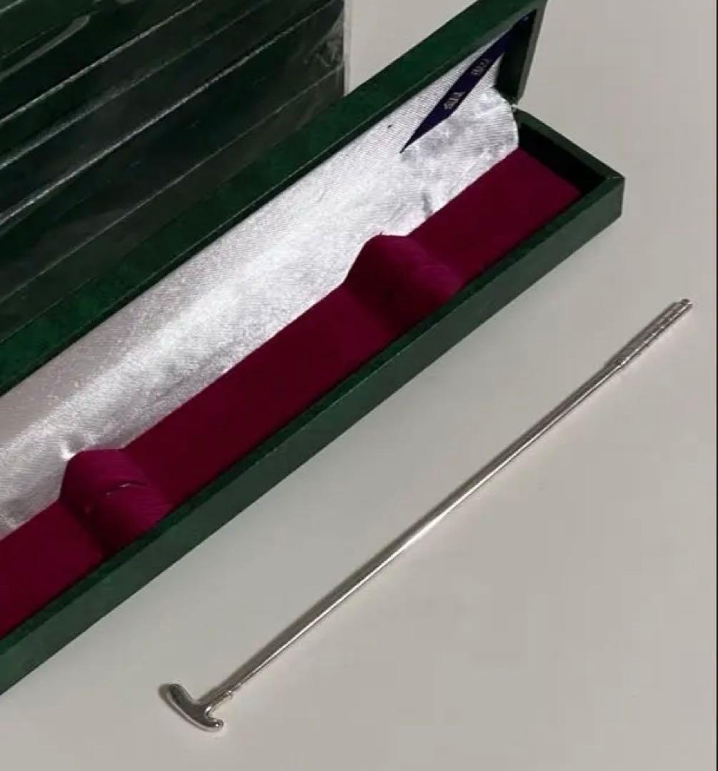 ゴルフクラブの形のマドラー 銀製品 シルバー バーグッズ