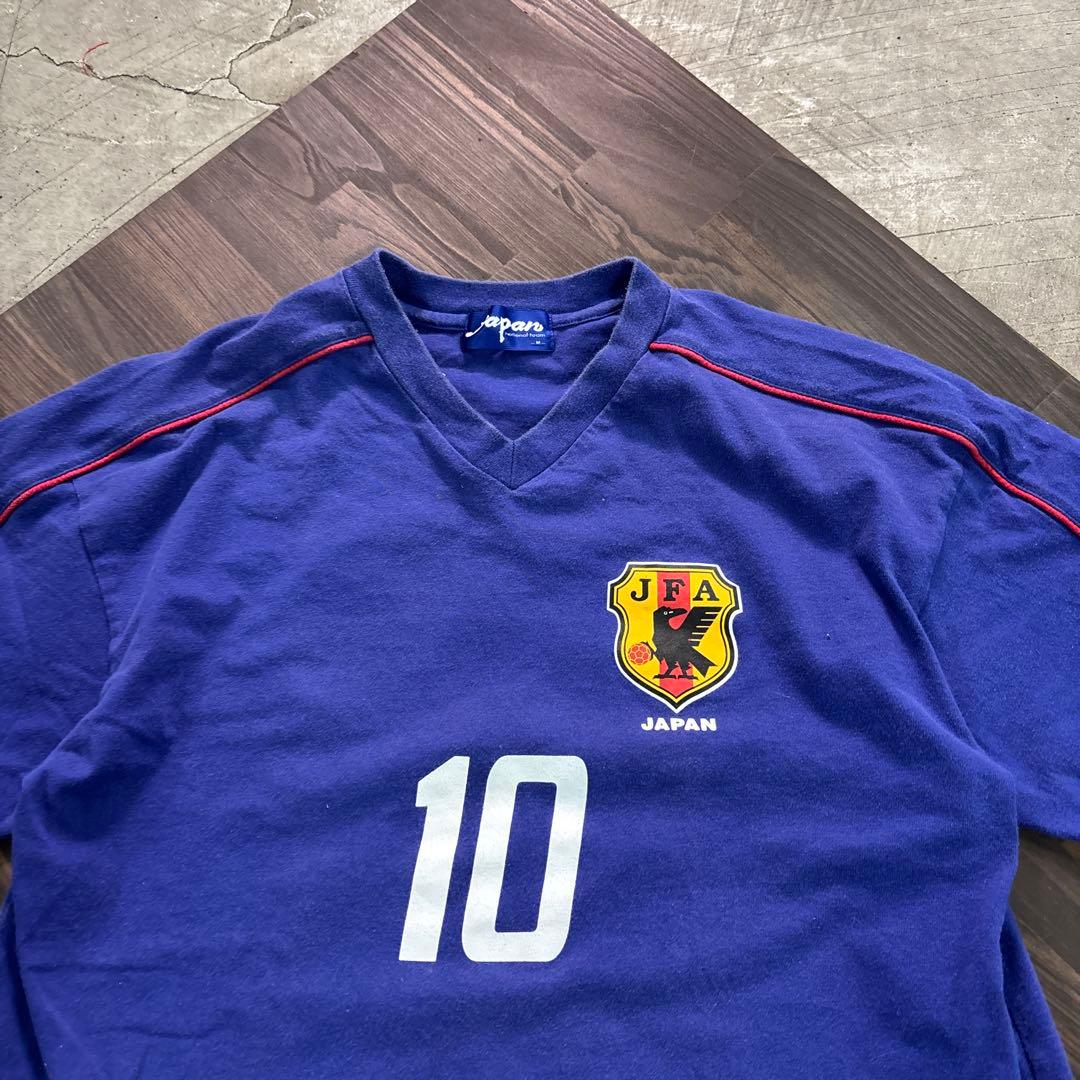 8SM1 JFA サッカーTシャツ　10番中村俊輔　M 日本代表　古着used