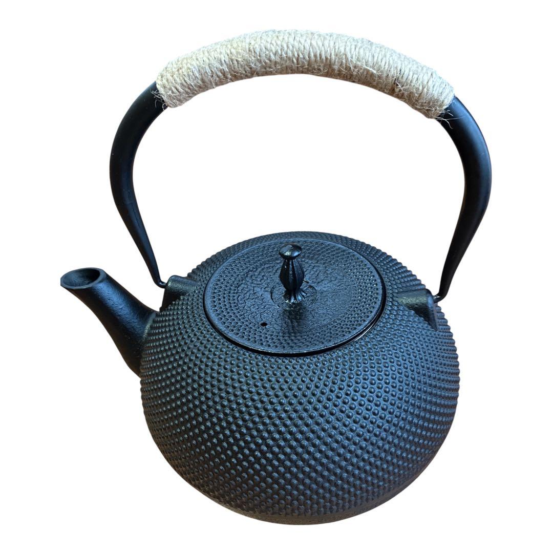 南部鉄器 鉄瓶 1800ml茶こし付き 鋳鉄ケトル直火IH対応鉄分補給新品未使用