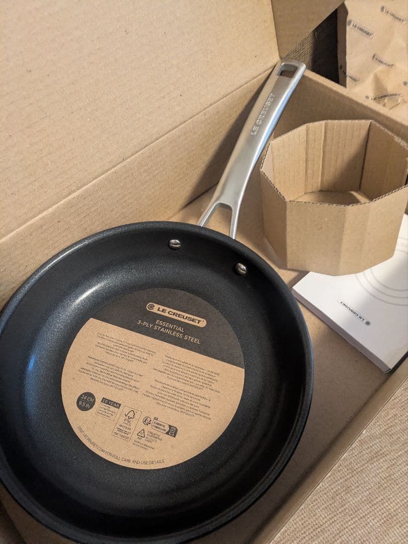新品　LE CREUSET ステンレス フライパン 24cm　ルクルーゼ