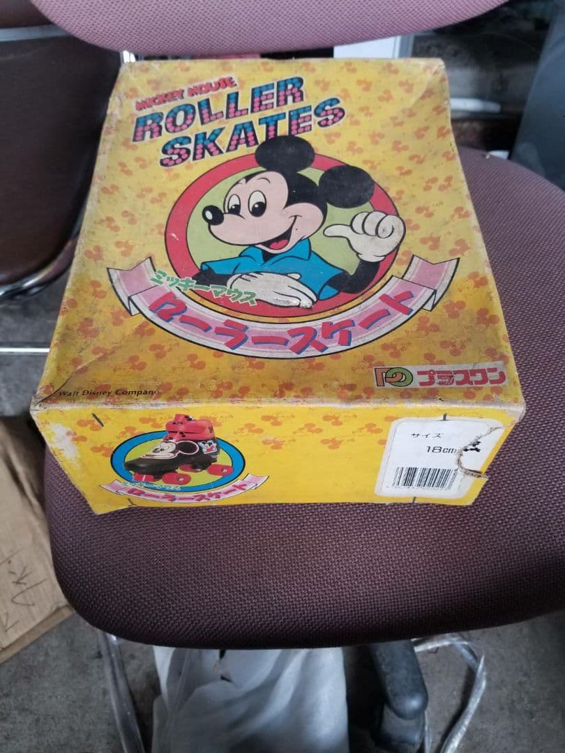 ミッキー　ローラースケート　未使用　箱付き
レトロ、希少、レア