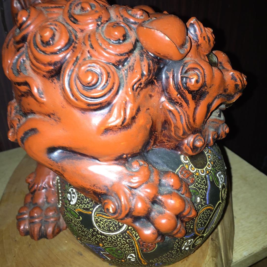 九谷 狛犬  焼き物