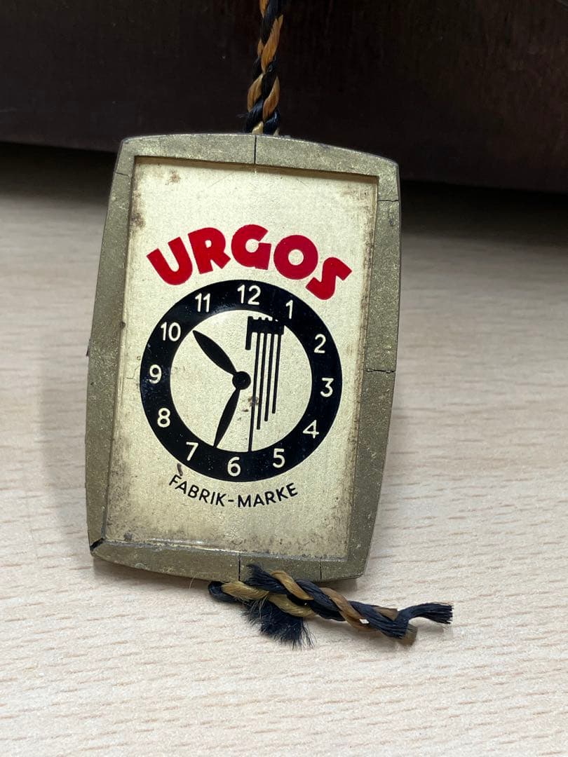 【中古品】木製ゼンマイ式置き時計