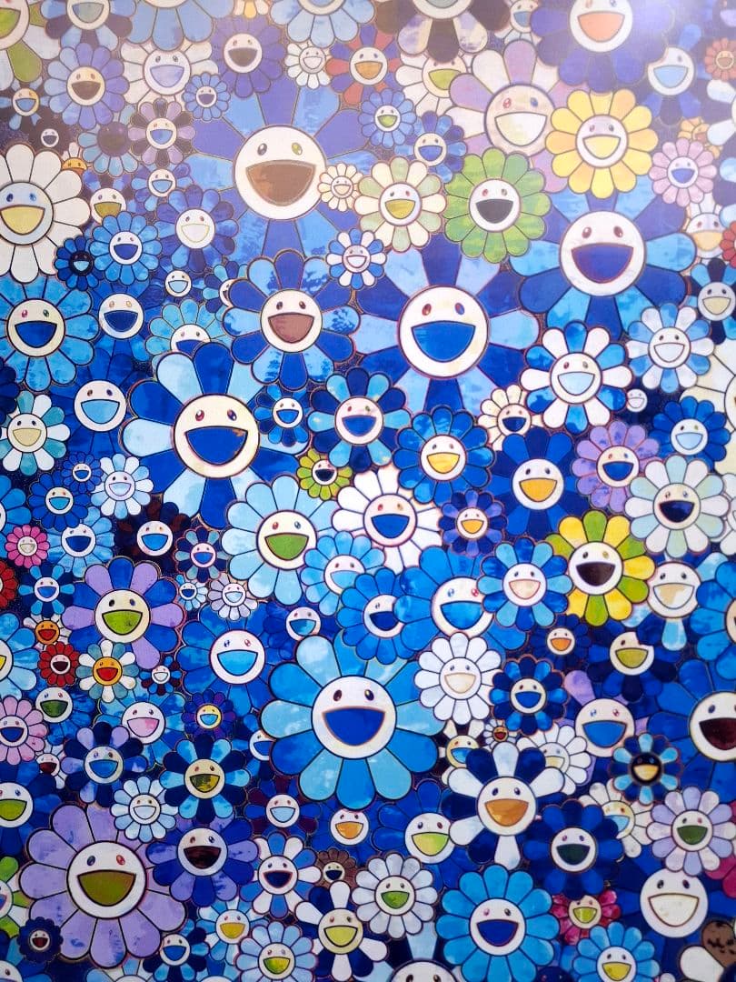 『シャングリラ・ブルー』村上隆作品ポスター　奈良美智　草間彌生