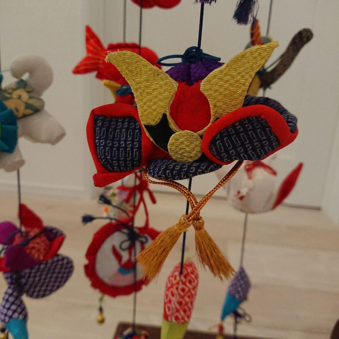伝統的な布製の五月人形 吊るし飾り