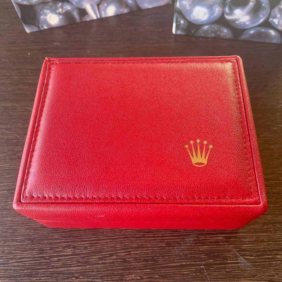 ロレックス レザー ボックス 赤