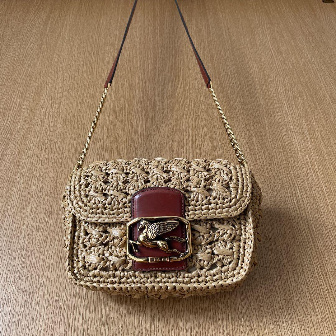 エトロ / バック　ペガソ　鍵針編み