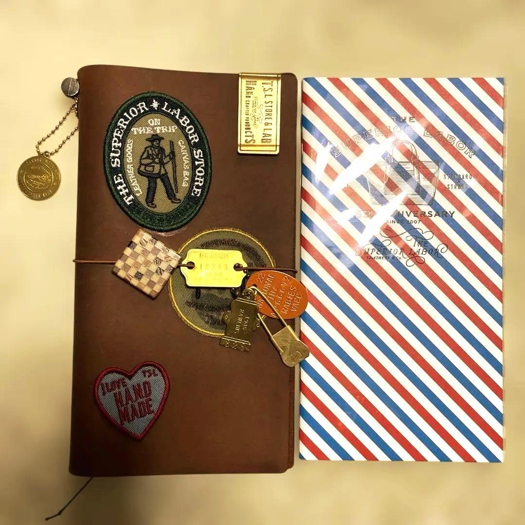 トラベラーズノートレギュラーサイズ キャメルカスタマイズセット