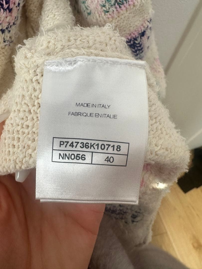 CHANEL カーディガン エクリュ 40 ベルト無し