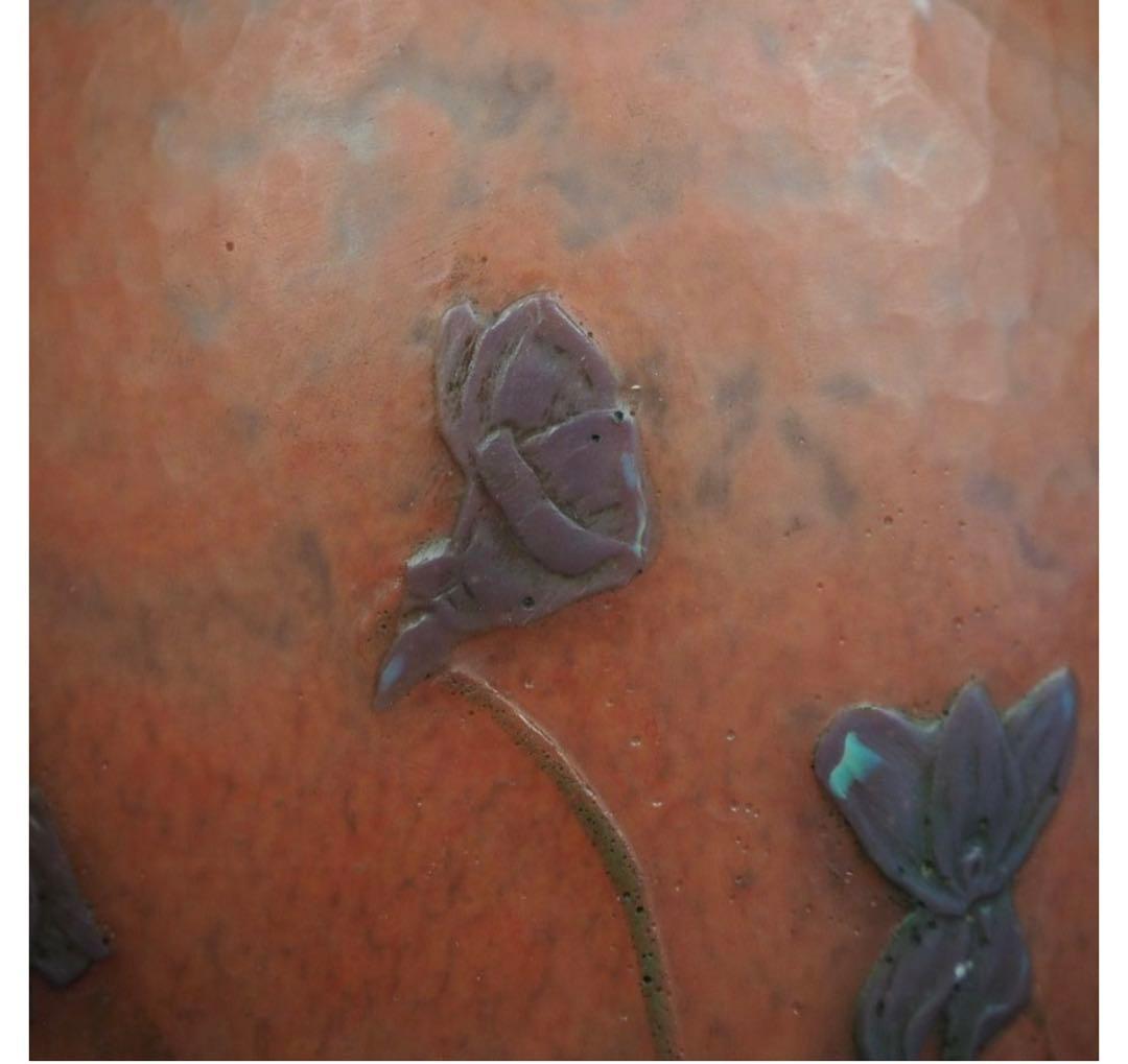 送料無料鑑定シール付ドームナンシー ガラス花瓶DAUMNANCY 美術館級傑作