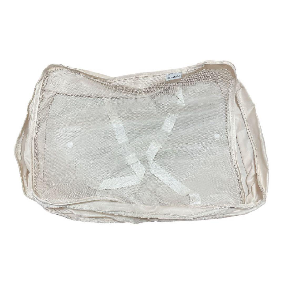 トラベルポーチ 9点セット　ベージュ　衣類　収納　パッキング　大容量