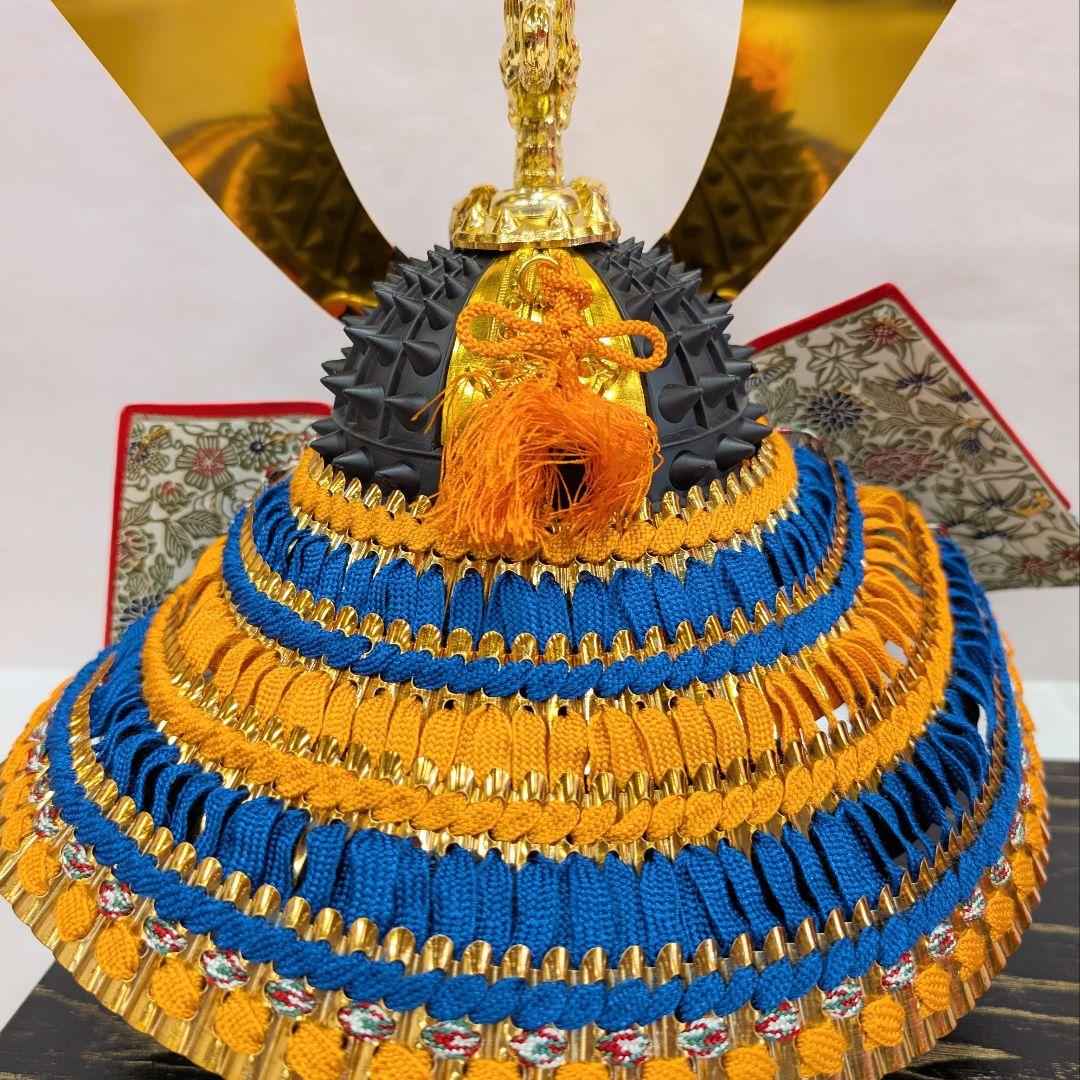 五月人形 兜飾り台付き 龍玉作 尾張 龍 獅子 ゴールド 金色 子どもの日4