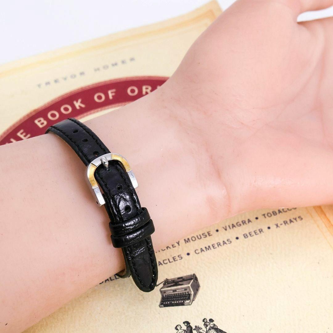 稼働 SEIKO CREDOR 腕時計 1400 ブラック文字盤 1386