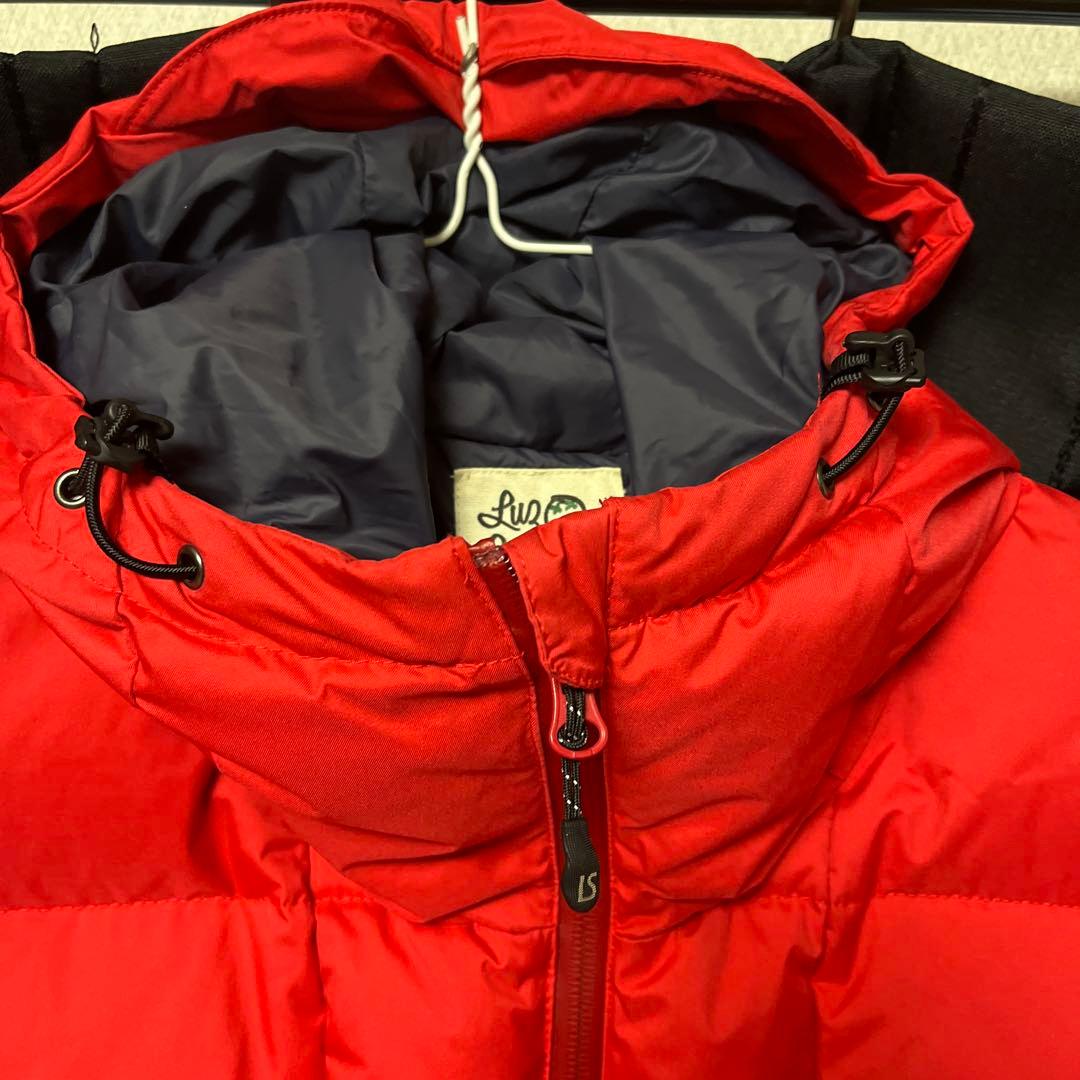 ルースイソンブラ　フード付きダウンジャケット 赤