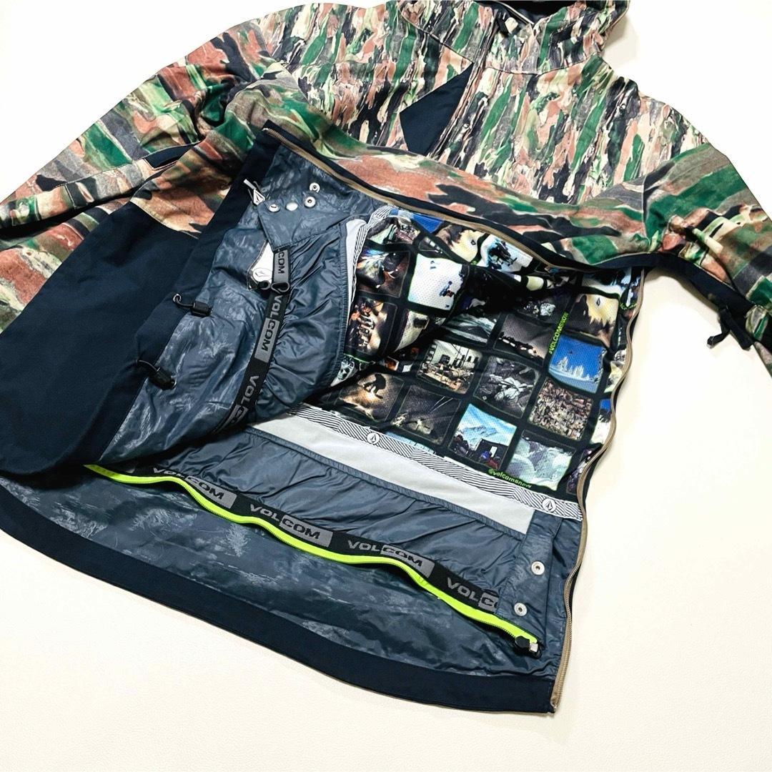 6662【美品】ボルコム　アノラックジャケット　メンズ　スノボウェア　カモフラ