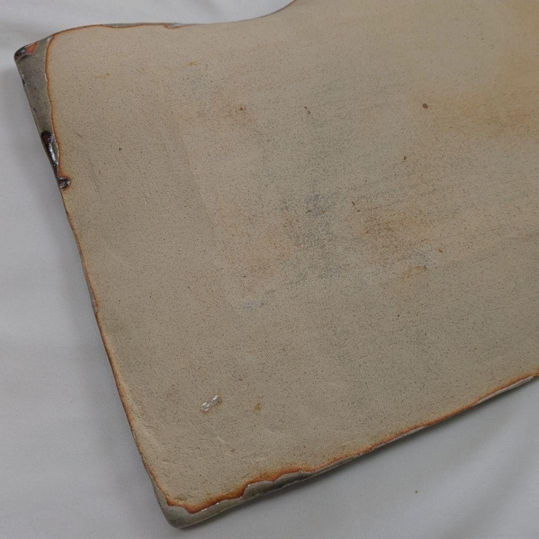 大皿 角皿 靖 工芸品 絵皿 飾り皿 陶磁器