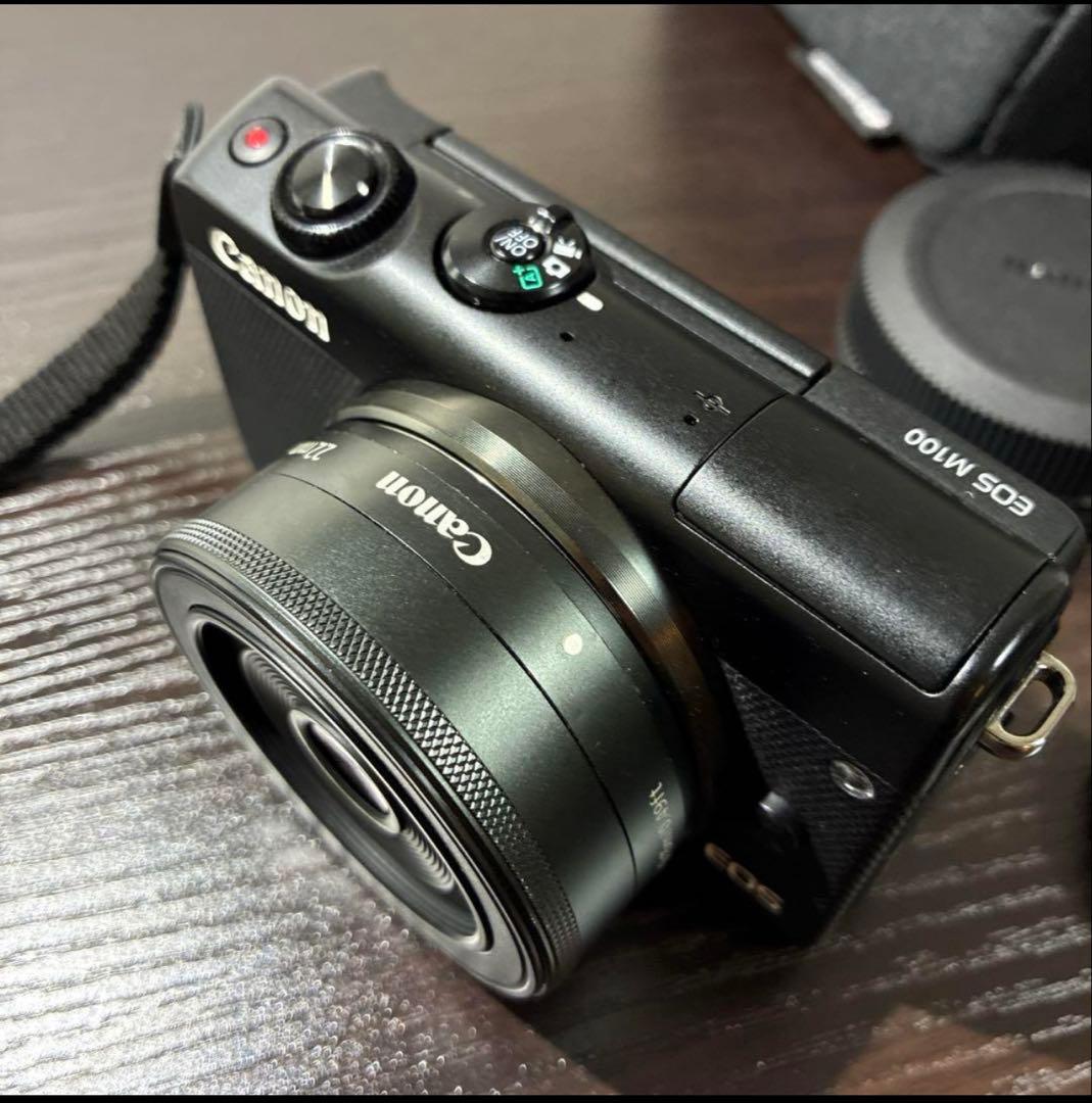 Canon EOS M100ミラーレスカメラ 22mmレンズ付き